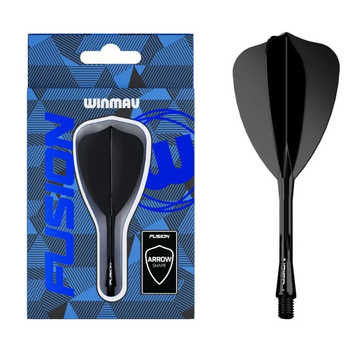 Winmau Fusion Arrow Integrated Flight & Shaft Black