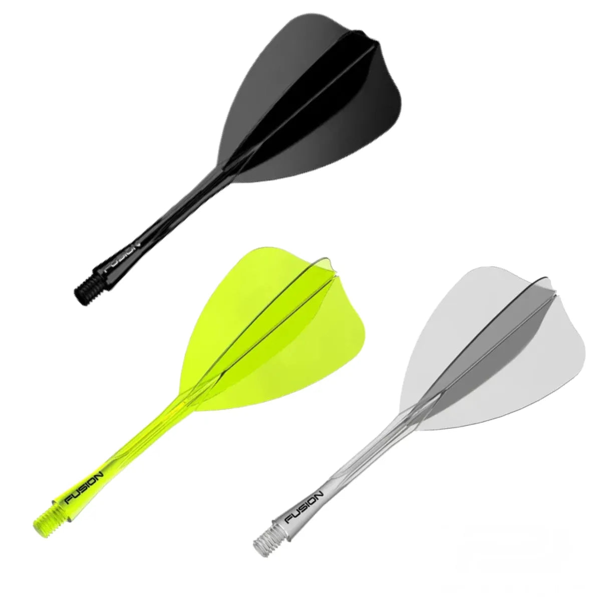 Winmau Fusion Arrow Integrated Flight & Shaft Black