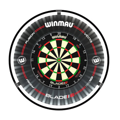 Plasma Dartboard Surround Light & Pro-Line Original Black Surround Bundle By Winmau
