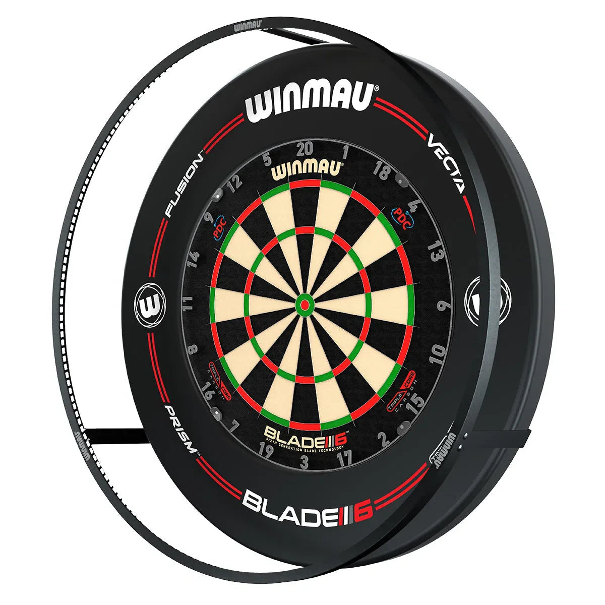 Plasma Dartboard Surround Light & Pro-Line Original Black Surround Bundle By Winmau