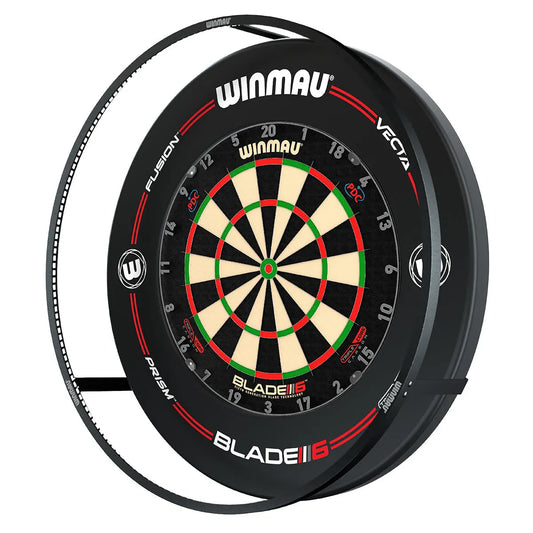 Plasma Dartboard Surround Light & Pro-Line Original Black Surround Bundle By Winmau