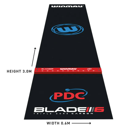Winmau Pro Zone Precision Pvc Dart Mat & Integrated Oche