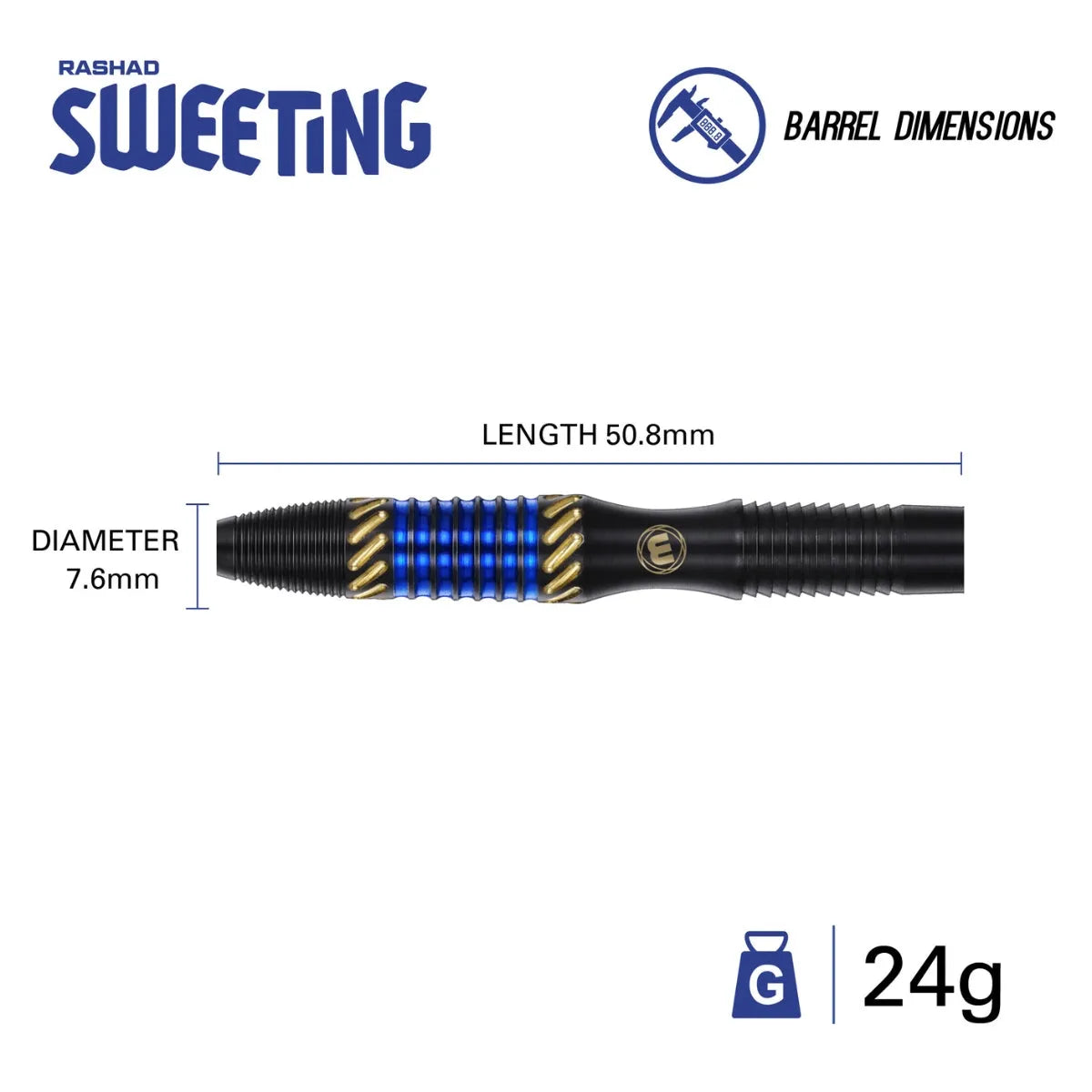 Rashad Sweeting "Candy Man" Signature Darts - 90% Tungsten Steel Tip