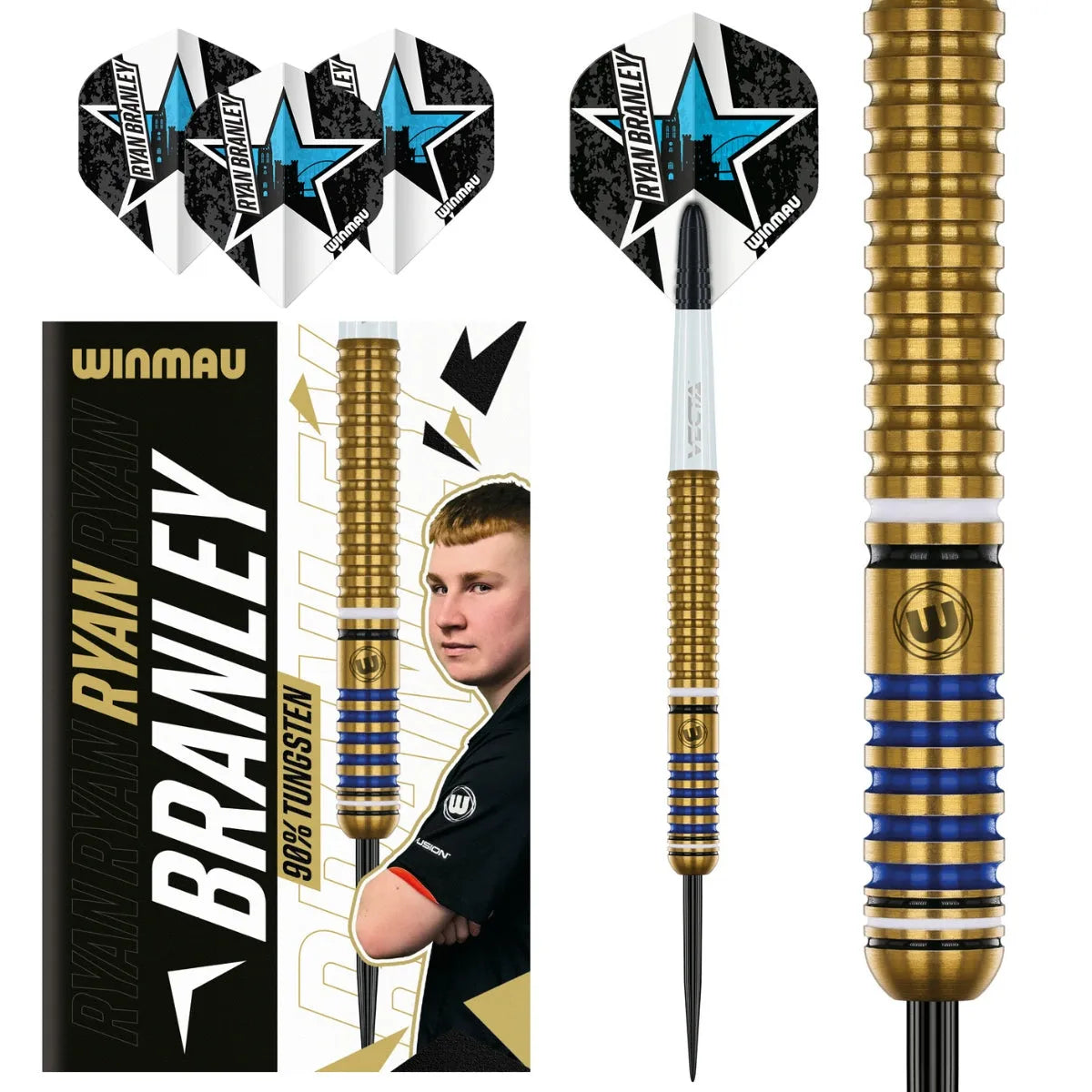Ryan Branley Signature Darts - 90% Tungsten Steel Tip