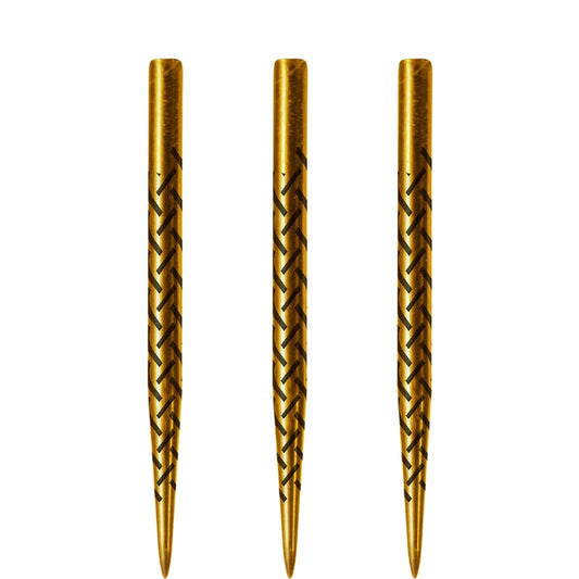 Shot Steel Tip Dart Points - Kapene Gold Ti 38Mm