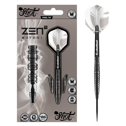 Zen Satori 90% Tungsten Steel Tip Darts By Shot