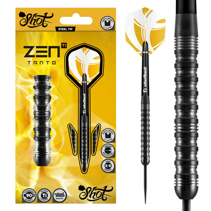 Zen Tanto 90% Tungsten Steel Tip Darts By Shot