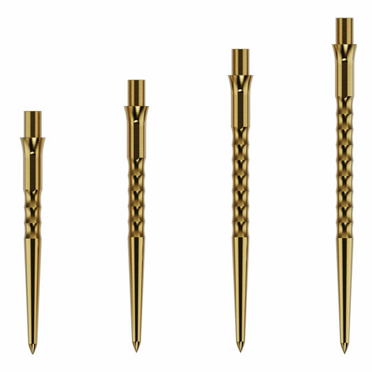 Caliburn Replaceable Dart Points - Ripple - No Lip - Gold 36Mm