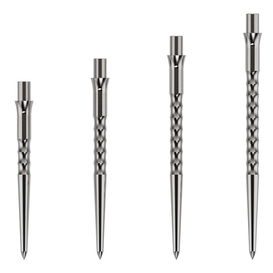 Caliburn Replaceable Dart Points - Ripple - No Lip - Silver - 40 Mm