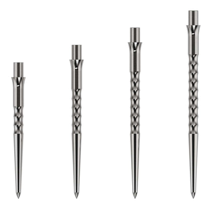 Caliburn Replaceable Dart Points - Ripple - No Lip - Silver - 36Mm