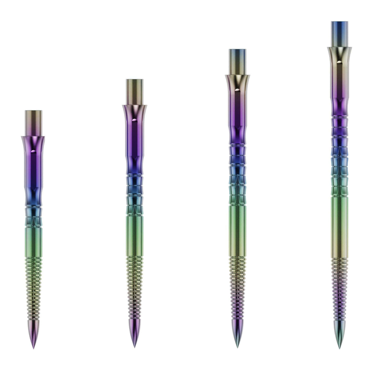 Caliburn Replaceable Dart Points - Bamboo - Rainbow 28 Mm