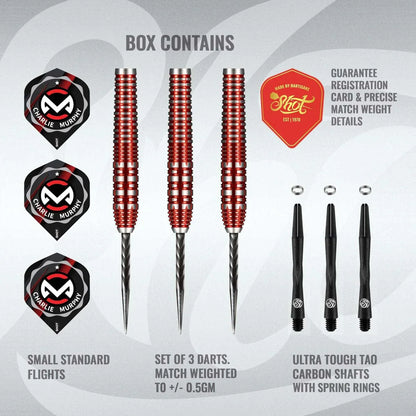Shot Collab Pro Series Charlie Murphy 90% Tungsten Steel Tip Darts