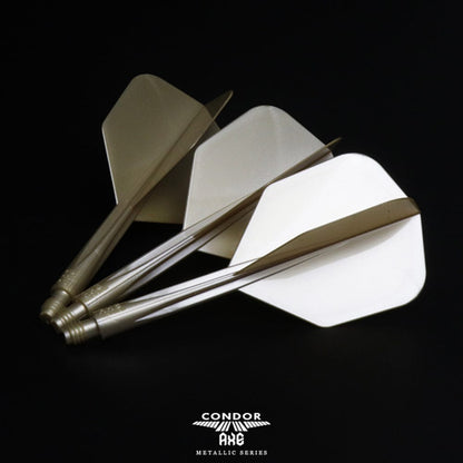 Condor Axe Metallic Dart Flights - Small - Champagne Gold Std L