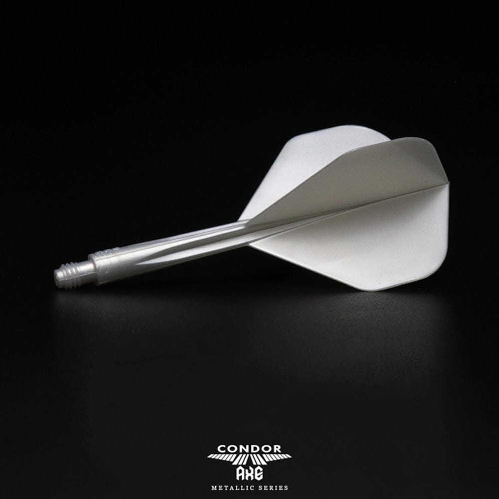 Condor Axe Metallic Dart Flights - Standard - Pearl Silver