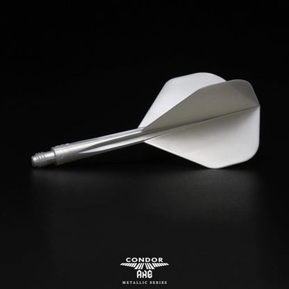 Condor Axe Metallic Dart Flights - Standard - Pearl Silver