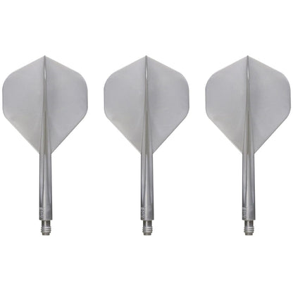 Condor Axe Metallic Dart Flights - Standard - Pearl Silver