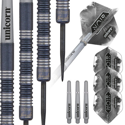 James Wade Noir 90% Tungsten Steel Tip Darts By Unicorn