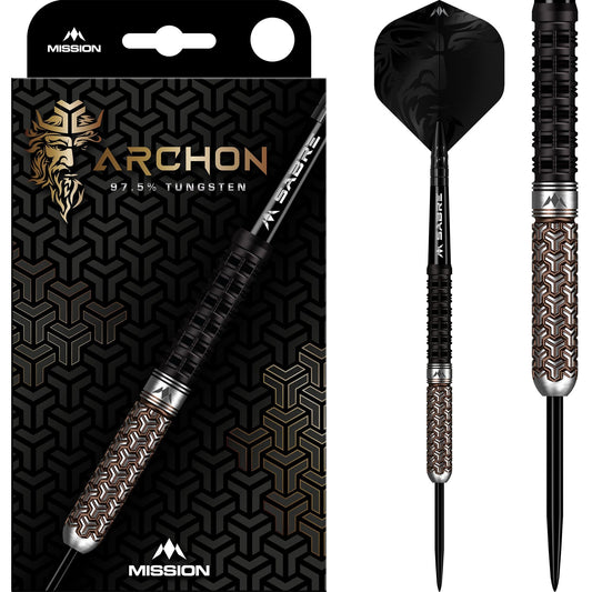Mission Archon Darts - Steel Tip - 97.5% - Black & Bronze Pvd
