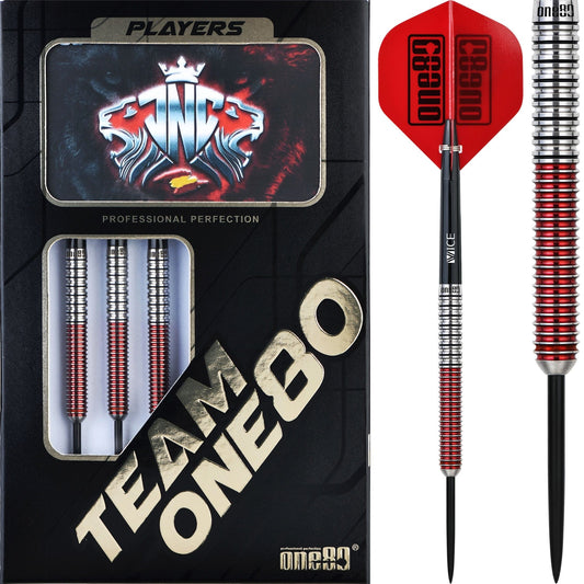 One80 Jaime Nuñez Cortes Darts - Steel Tip - Jnc - Signature Darts - Electric Red