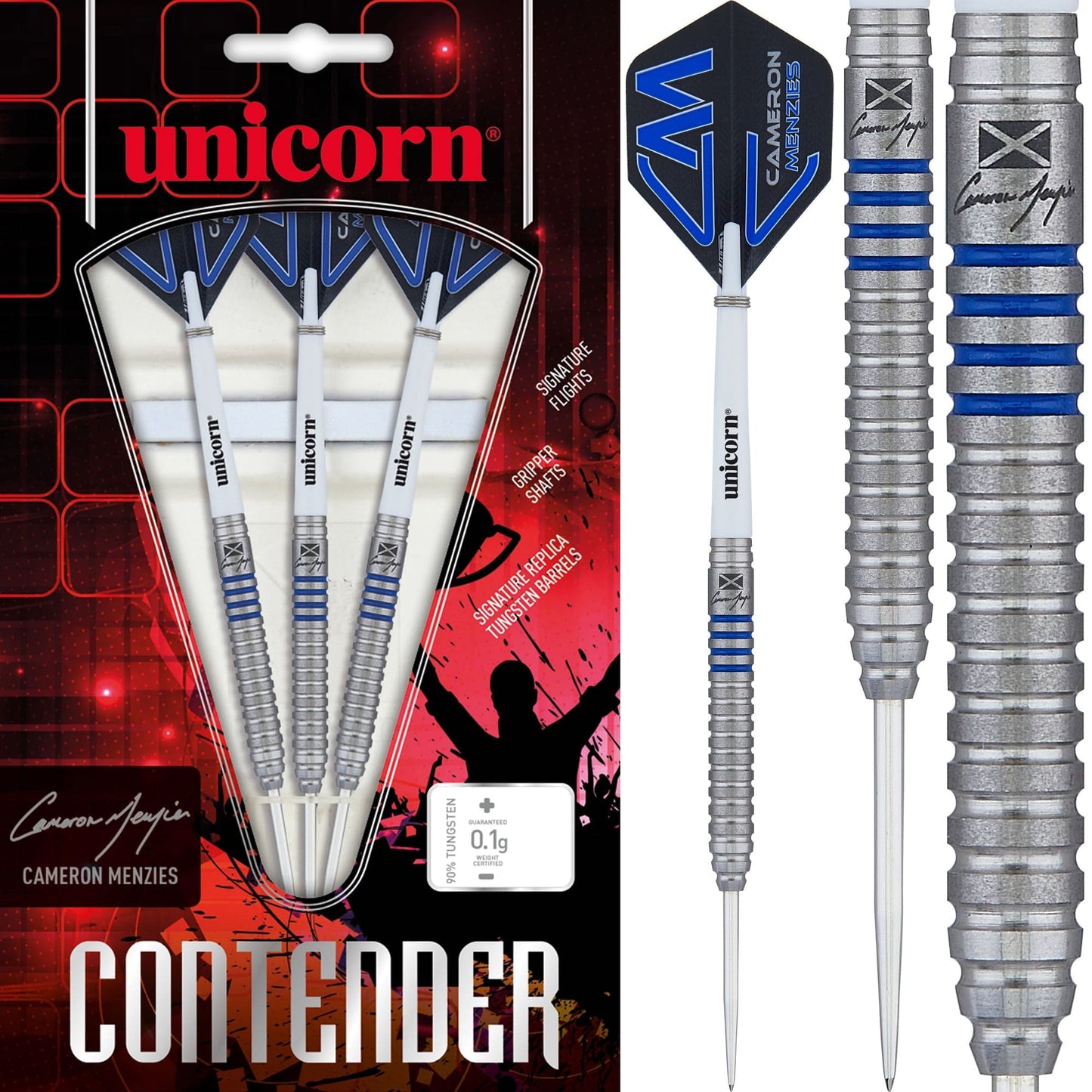 Cameron Menzies Phase 2 90% Tungsten Steel Tip Darts By Unicorn